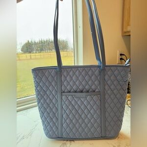 Vera Bradley Light Blue Quilted Tote